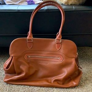 Longchamp large leather bag